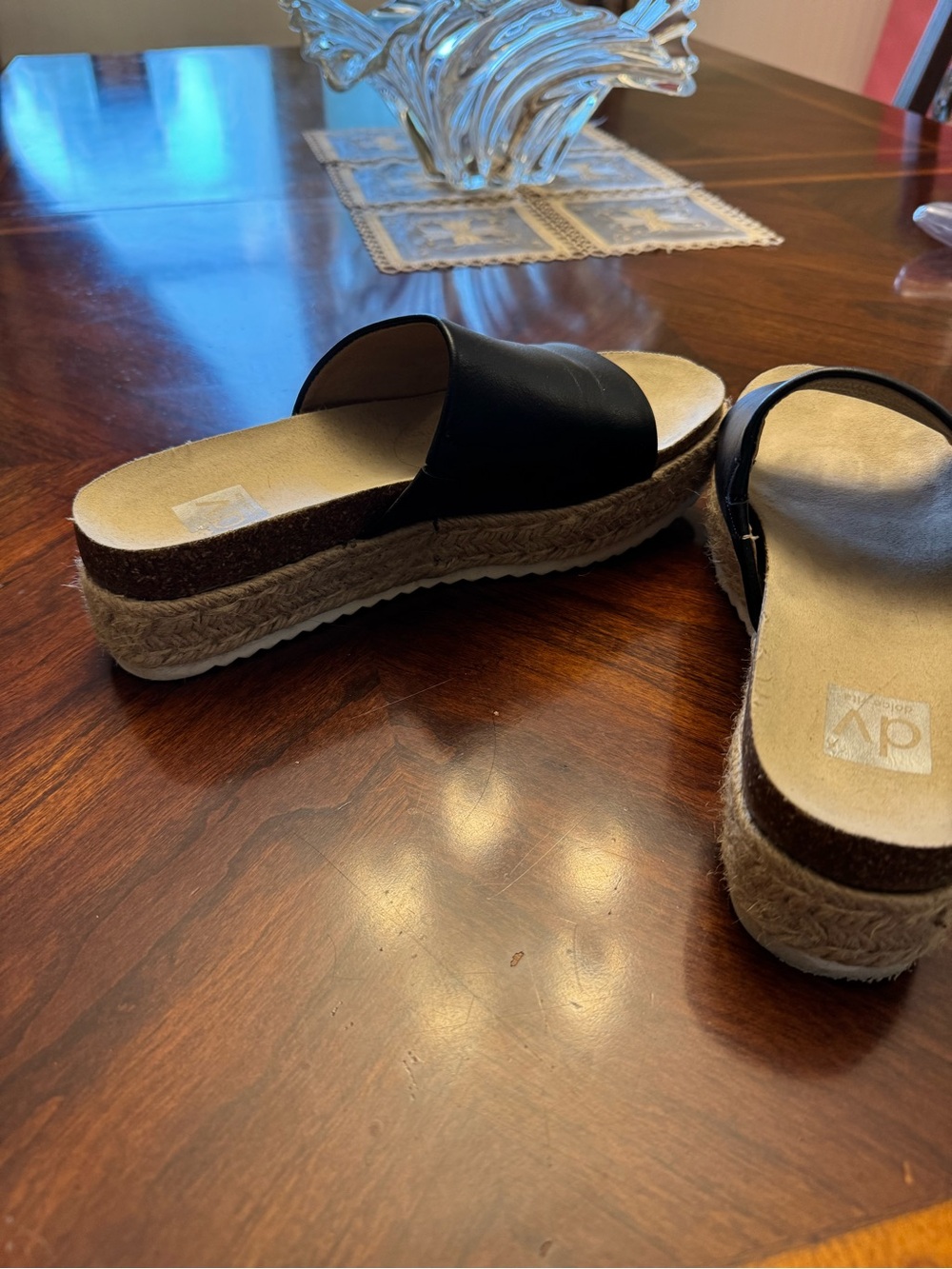 Dolce Vita Black Wide-Band Slide Sandals - Picture 4 of 5
